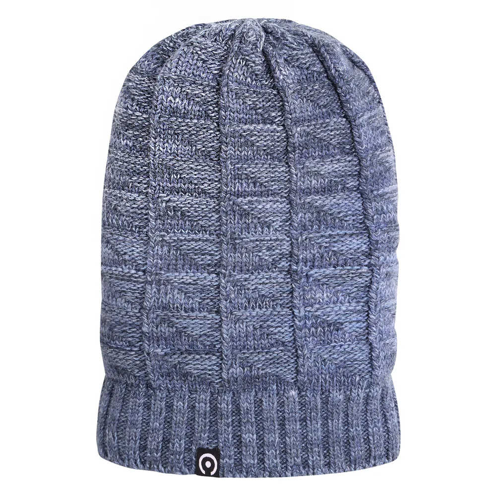 Long baggy knit beanie